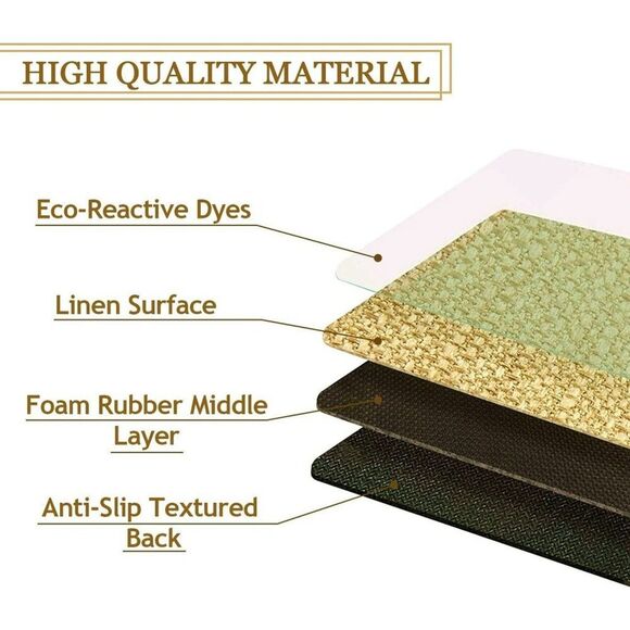 Hello Spring Leaves Farmhouse Indoor Outdoor Entrance Non Slip Door Mat 27 x 17 - Picture 6 of 12